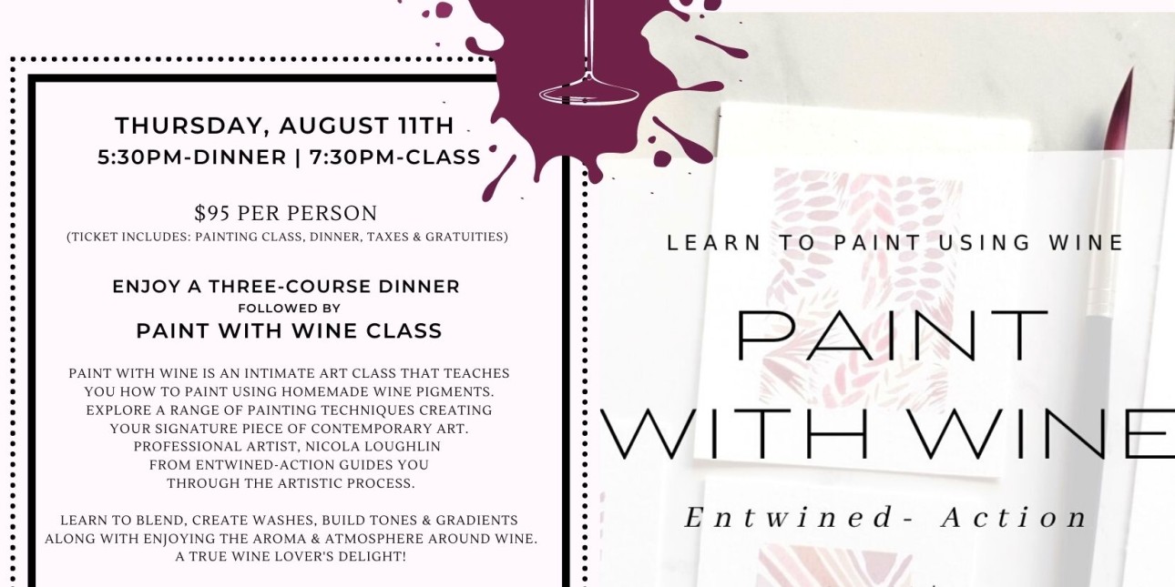 Paint with Wine & 3 Course Dinner Old City District